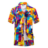 2018 Summer Casual Hawaiian Shirt Men Short Sleeve Printing Beach Mens Shirts M-5XL