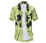 2018 Summer Casual Hawaiian Shirt Men Short Sleeve Printing Beach Mens Shirts M-5XL