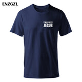 2019 T Shirt Mens Summer Tees Boys Male T-Shirts Tops 100% cotton Y'all Need Jesus tshirt Christian church youth Worship clothes