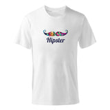 ENZGZL 2019 New Summer T Shirt Man 100% cotton T-shirts male Moustache print Tee Short Sleeve High Quality Boy Tshirt black c929