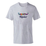 ENZGZL 2019 New Summer T Shirt Man 100% cotton T-shirts male Moustache print Tee Short Sleeve High Quality Boy Tshirt black c929