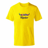 ENZGZL 2019 New Summer T Shirt Man 100% cotton T-shirts male Moustache print Tee Short Sleeve High Quality Boy Tshirt black c929