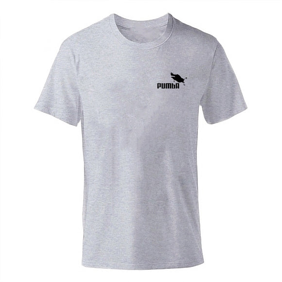 ENZGZL 2019 New Summer T Shirt Man 100% cotton T-shirts male PUMBA  print Tee Short Sleeve Round neck Boys Tshirt black