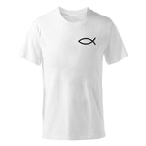 ENZGZL 2019 New Summer T Shirt Man 100% cotton T-shirts male FISH print Tee Short Sleeve High Quality Boy Tshirt black