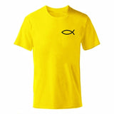 ENZGZL 2019 New Summer T Shirt Man 100% cotton T-shirts male FISH print Tee Short Sleeve High Quality Boy Tshirt black