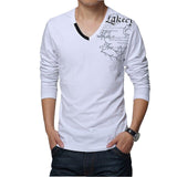 2019 New Fashion Long Sleeve Men T Shirt Cotton Casual T-shirt For Men Designer Spring Autumn Tee Shirt Homme