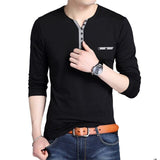 2019 New Fashion Long Sleeve Men T Shirt Cotton Casual T-shirt For Men Designer Spring Autumn Tee Shirt Homme