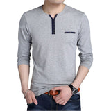 2019 New Fashion Long Sleeve Men T Shirt Cotton Casual T-shirt For Men Designer Spring Autumn Tee Shirt Homme