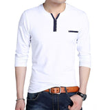 2019 New Fashion Long Sleeve Men T Shirt Cotton Casual T-shirt For Men Designer Spring Autumn Tee Shirt Homme