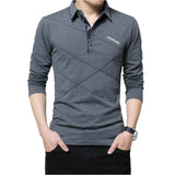 2019 New Fashion Long Sleeve Men T Shirt Cotton Casual T-shirt For Men Designer Spring Autumn Tee Shirt Homme