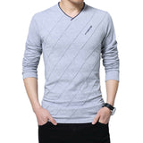 2019 New Fashion Long Sleeve Men T Shirt Cotton Casual T-shirt For Men Designer Spring Autumn Tee Shirt Homme