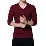 2019 New Fashion Long Sleeve Men T Shirt Cotton Casual T-shirt For Men Designer Spring Autumn Tee Shirt Homme