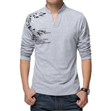 2019 New Fashion Long Sleeve Men T Shirt Cotton Casual T-shirt For Men Designer Spring Autumn Tee Shirt Homme