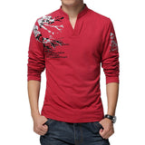 2019 New Fashion Long Sleeve Men T Shirt Cotton Casual T-shirt For Men Designer Spring Autumn Tee Shirt Homme