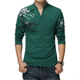 2019 New Fashion Long Sleeve Men T Shirt Cotton Casual T-shirt For Men Designer Spring Autumn Tee Shirt Homme