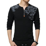 2019 New Fashion Long Sleeve Men T Shirt Cotton Casual T-shirt For Men Designer Spring Autumn Tee Shirt Homme