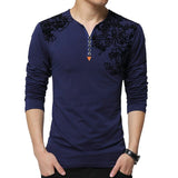 2019 New Fashion Long Sleeve Men T Shirt Cotton Casual T-shirt For Men Designer Spring Autumn Tee Shirt Homme